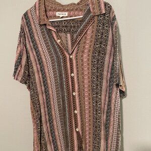 Vintage PacSun Tribal Design Button Down